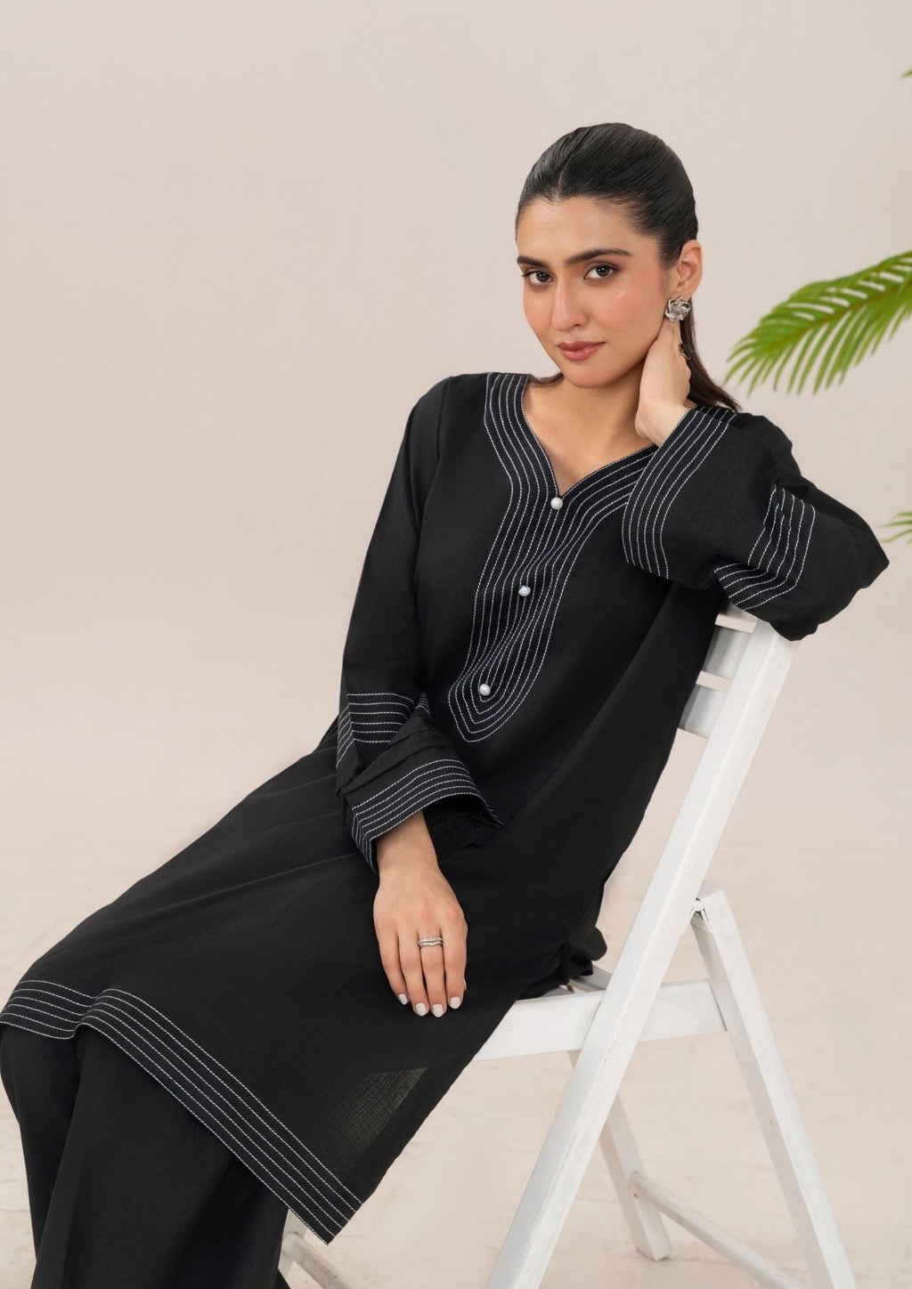 Yolo Pret Cotton Cord Set Rozana S25 0003 Women 2pcs