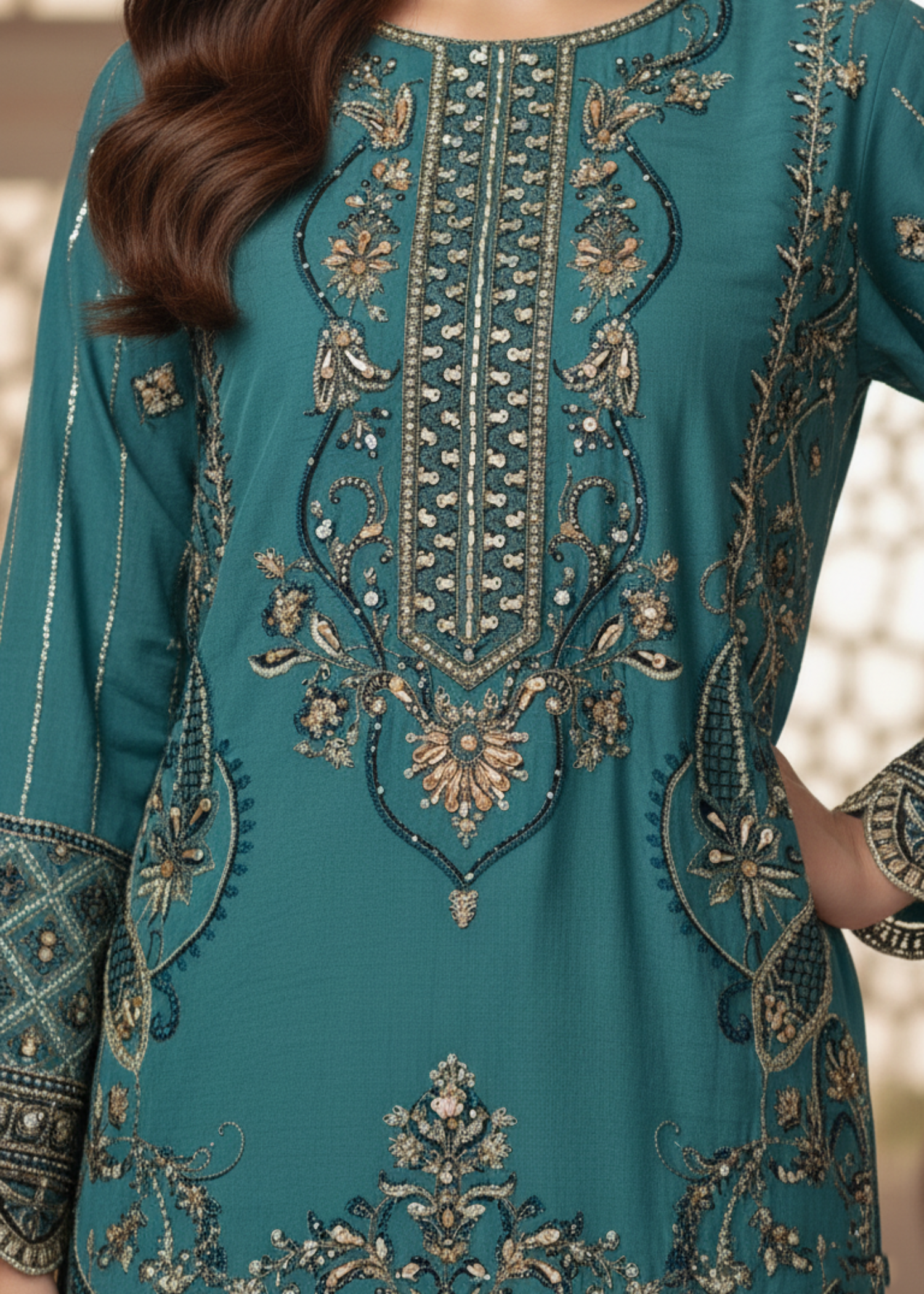 Diara Couture LIYANA US 574 SEA GREEN Women 3pcs