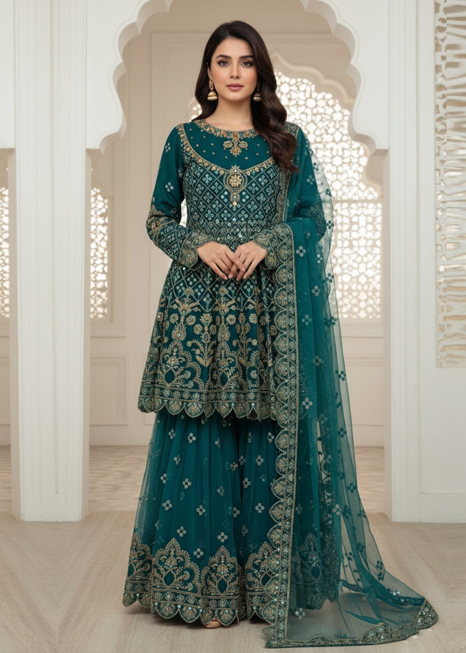 Diara Couture SEHRISH DA 01 SEA GREEN Women 3pcs