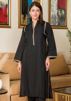 Yolo Pret EMBROIDERED LAWN BLK B25 0004 Women 2pcs