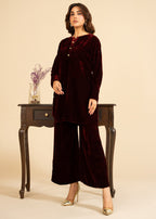 Momin Online Maroon Luxe Women 2pcs