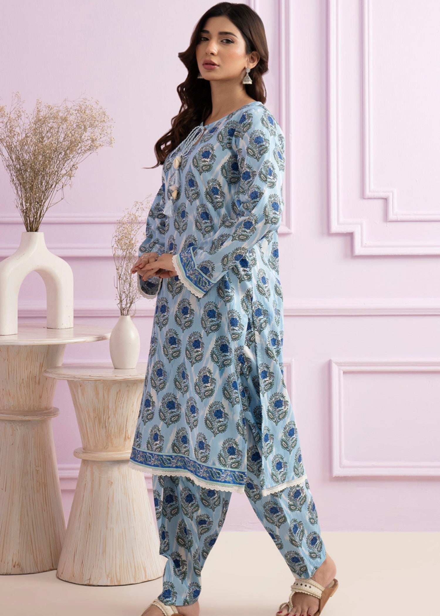 Zellbury WPS2522045 Sky Blue Women 2pcs