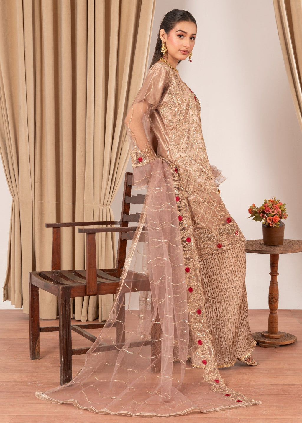 Four Season Boutique MALHAAR CRUSH COFFEE Women 3pcs