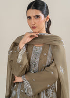 Four Season Boutique MAHROSE CHIFFON OLIVE GREEN Women 3pcs