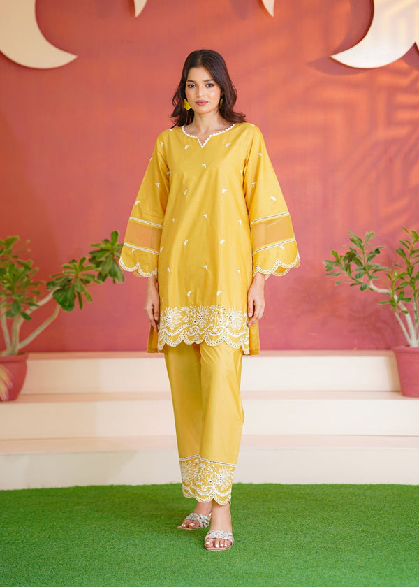 Abeera Refined Simplicity – Embroidered Shirt (Art No. DD 003) Women 2pcs