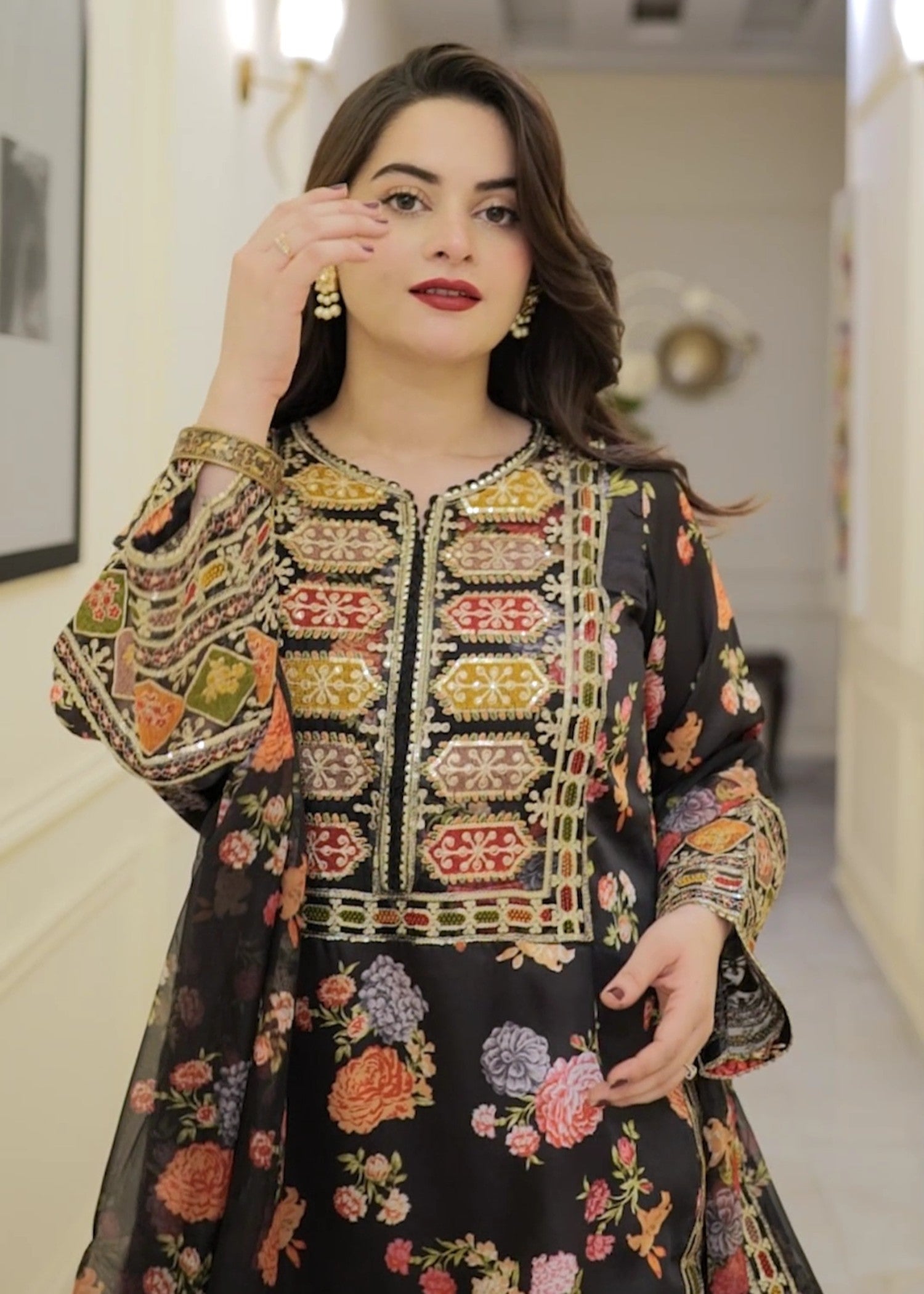 Tehzeeb Libas CHANDNI EMBROIDERED Women 3pcs