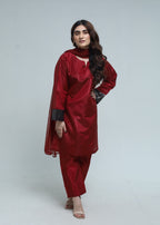 Zamnah Ruby Elegance Women 3pcs