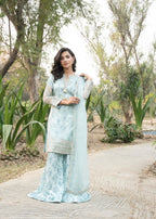 Maira Fashion Silk Sharara Set 77 Women 3pcs