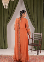 Pehnawa Fashion Flare Maxi chiffon Women 3pcs