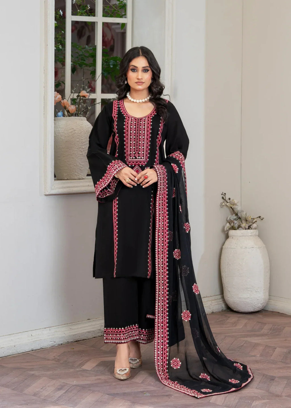 Akhrot Clothing Black red Women 3pcs