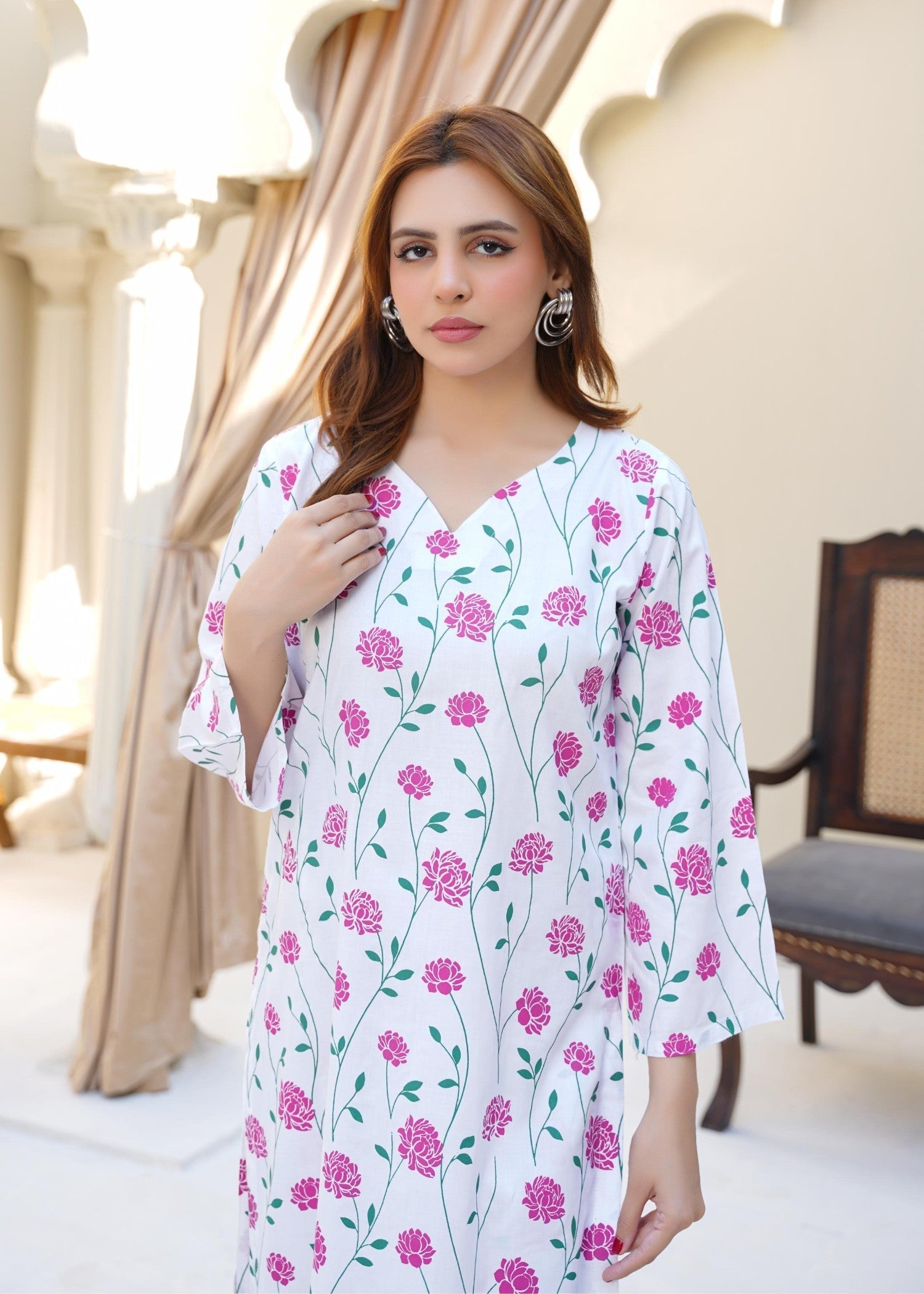 Chaudhary Arts Dream white Women 2pcs