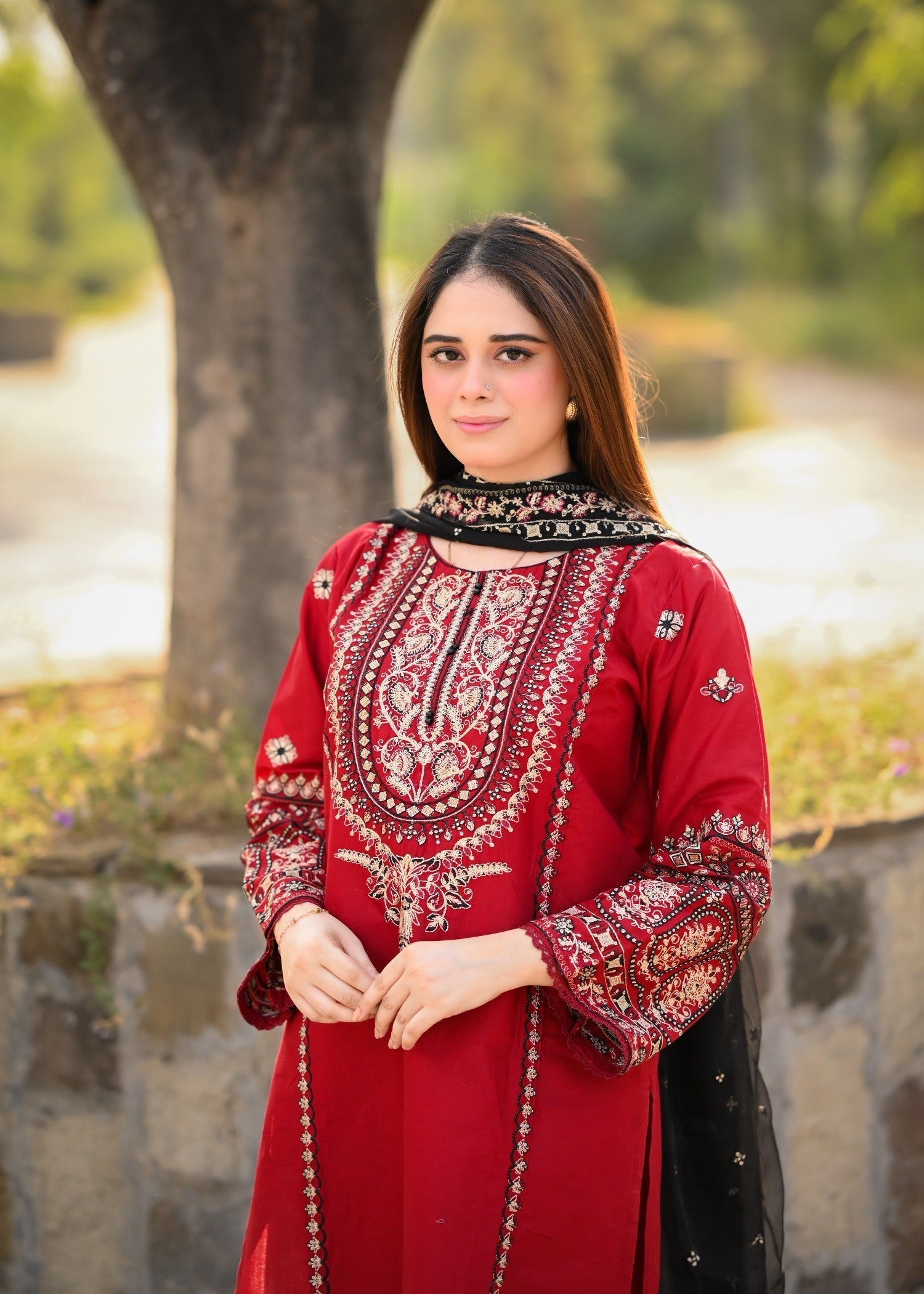 Libas Thread Red Enigma Women 3pcs