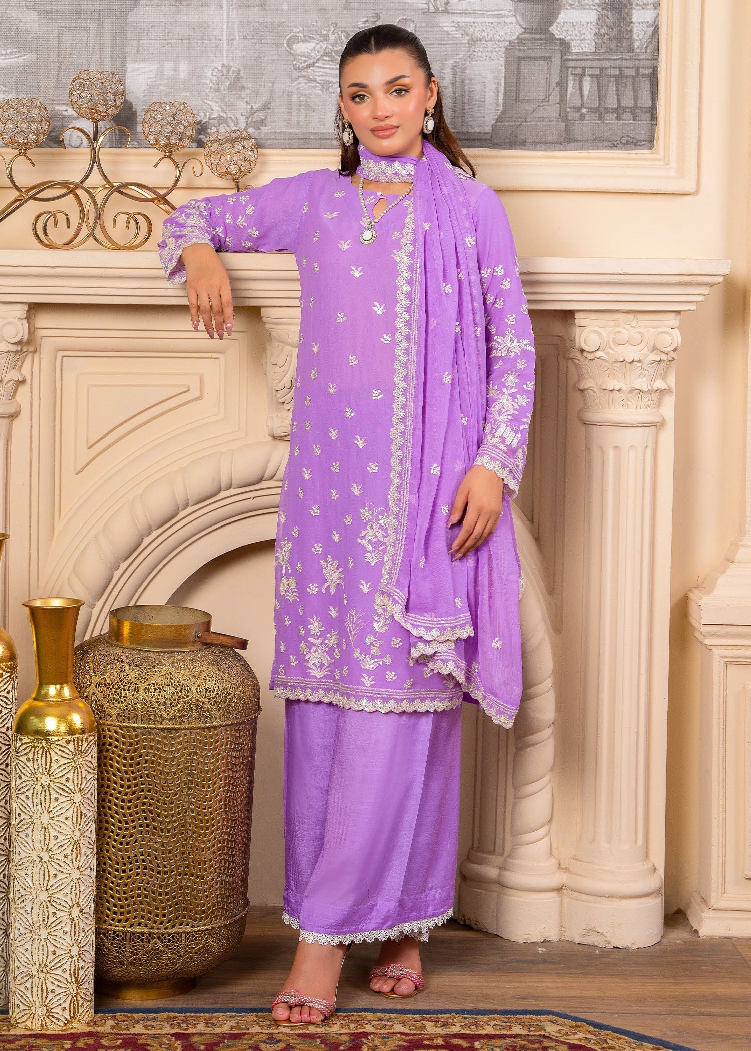 Zahab By M Lavender Glow Women 3pcs