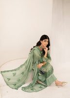 Pehnawa By Bin Akram’s Green Glory | Chiffon Women 3pcs