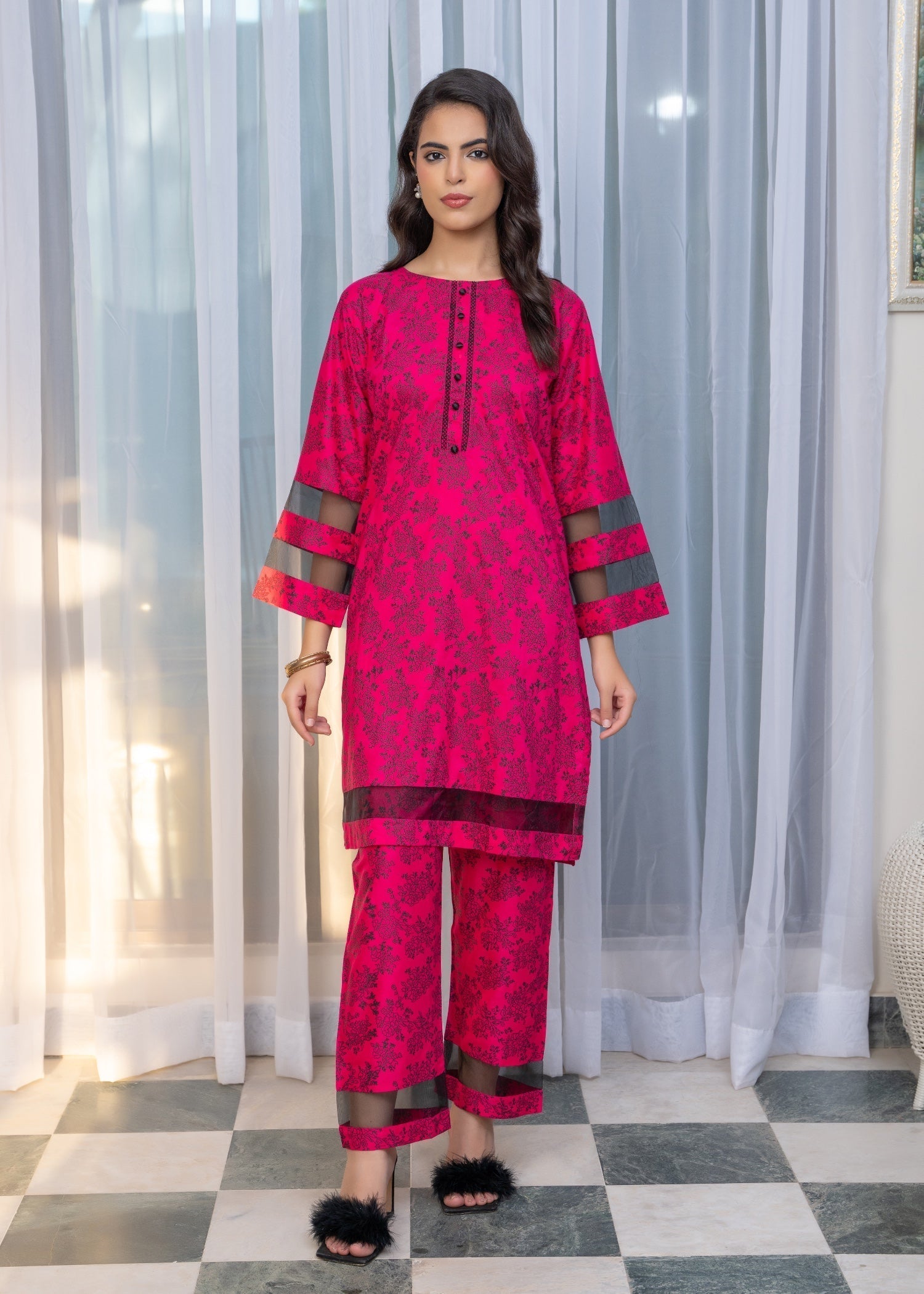 B.K Clothings Pink Aura Women 2pcs