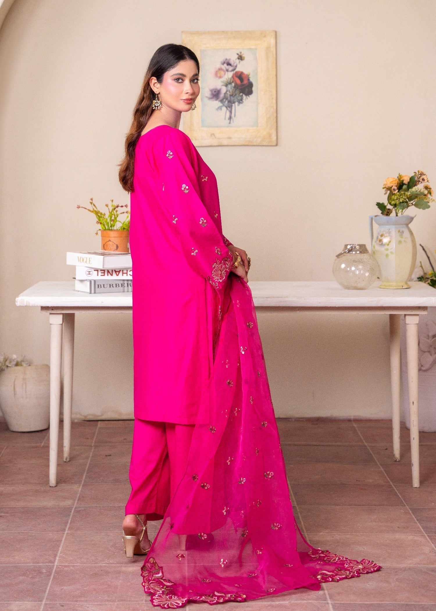 Preetpret Pink Flower Women 3pcs