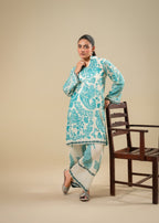 Akhrot Clothing Aqua Serenity Women 2pcs