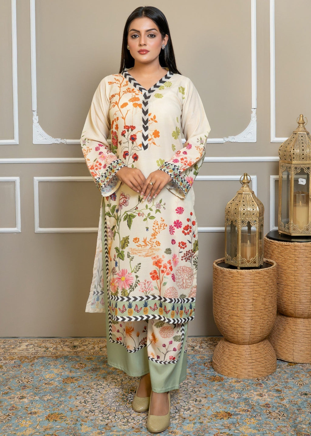 Tehzeeb Libas FLORANCE DIGITAL CORD SET Women 2pcs