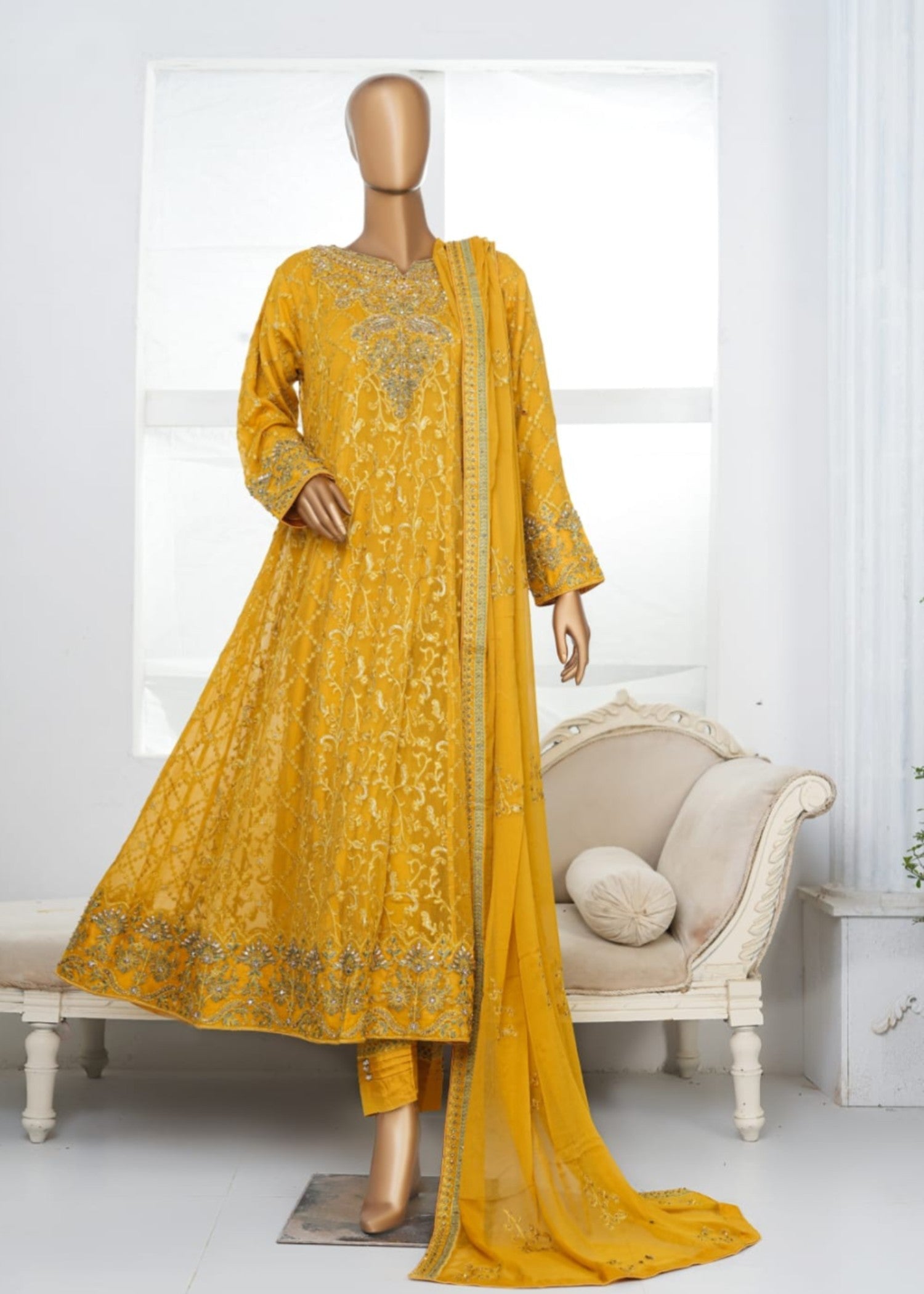 Ahmed Creations KINZA YELLOW Women 3pcs