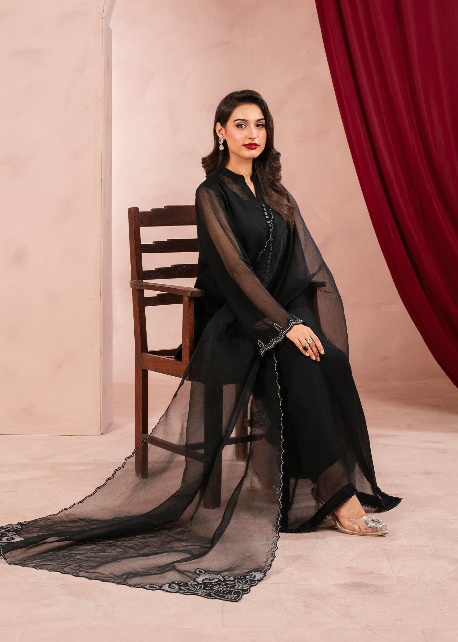 Rang-e-Haya Linear (Black) Women 4pcs