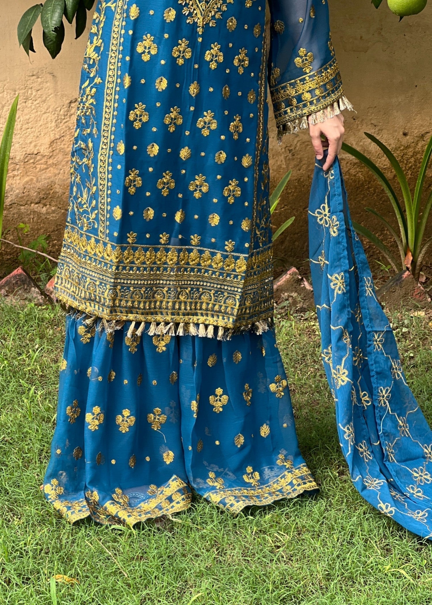 Four Season Boutique ZARI TEAL BLUE Women 3pcs