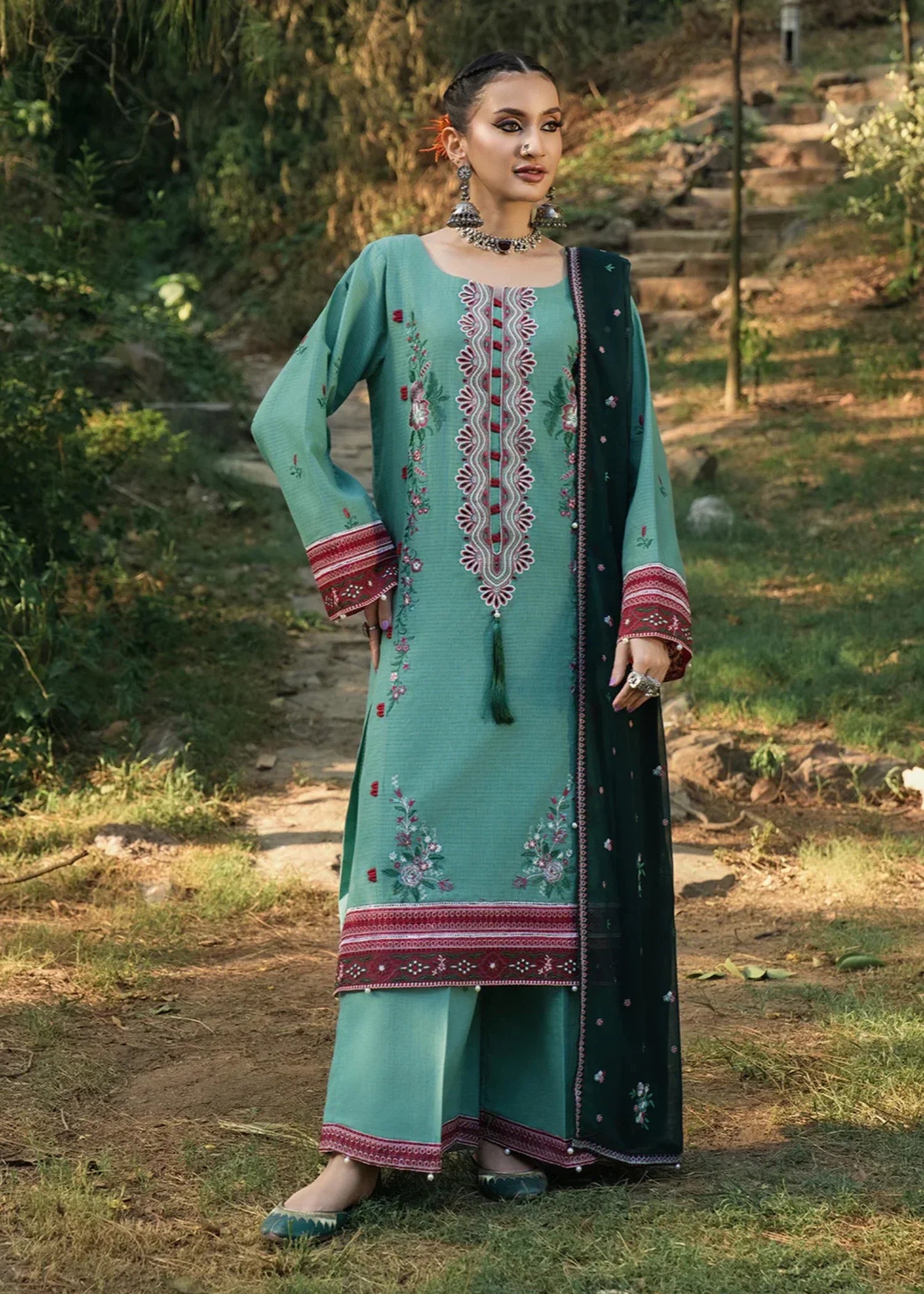 Hemstitch Jade Women 3pcs