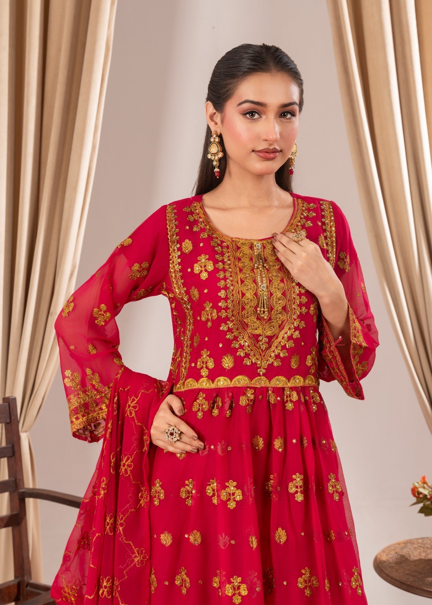 Four Season Boutique DOTTED GARRARA HOTPINK Women 3pcs