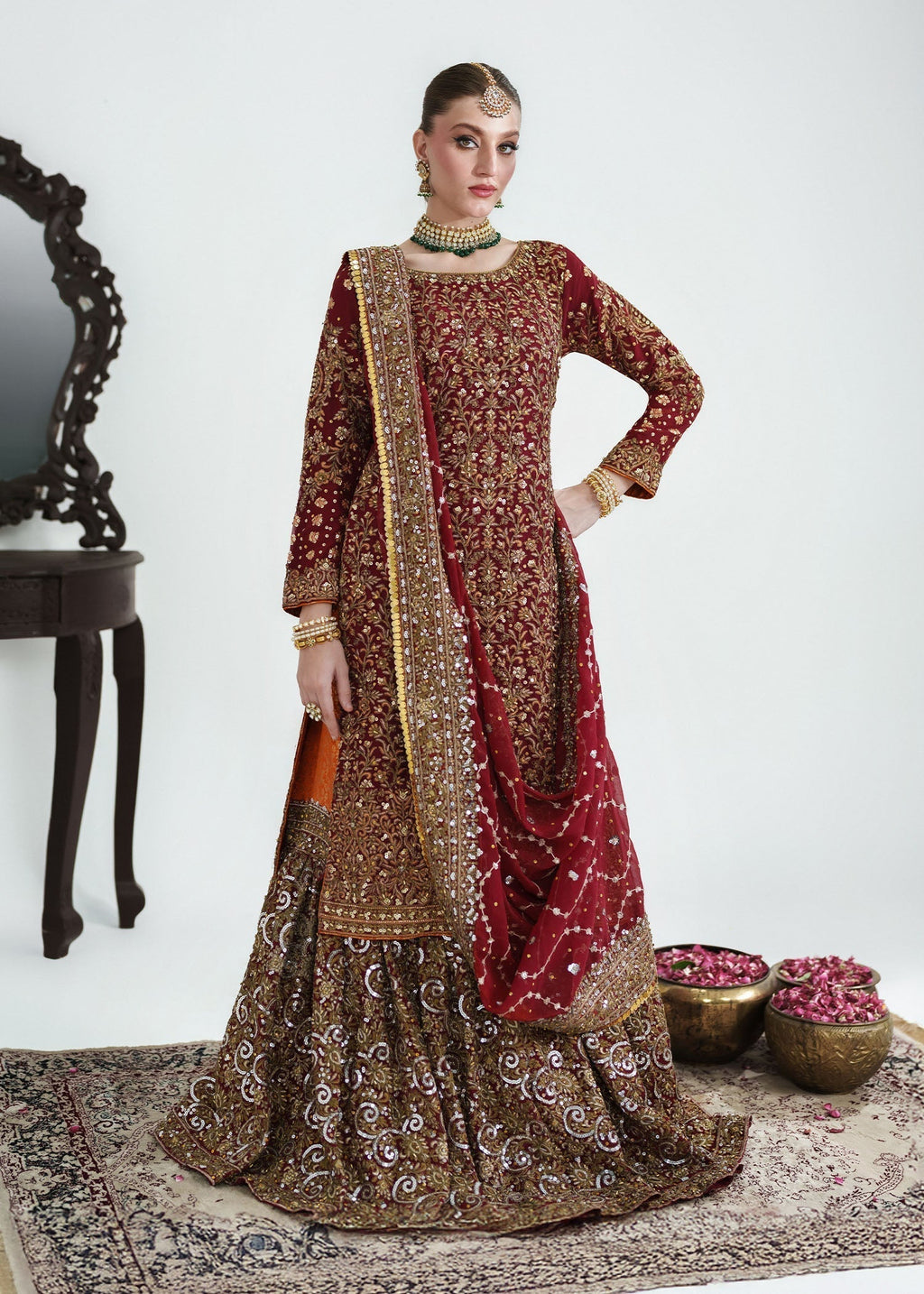 Haseens Official Surkhaab 2 Women 4pcs