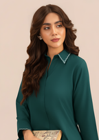 Sahibas By Mirza Faqat Cyan Women 2pcs