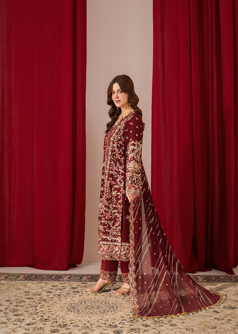 AATIQA Embroidered Chiffon Suit 85 Women 3pcs