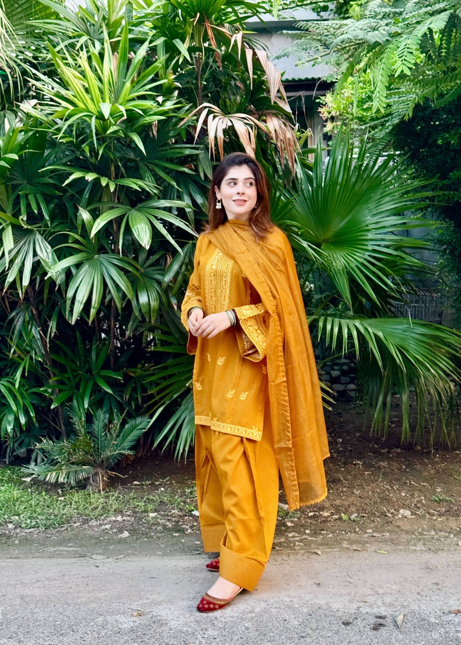 Imtiazbyalrubab Mustard charm Women 3pcs