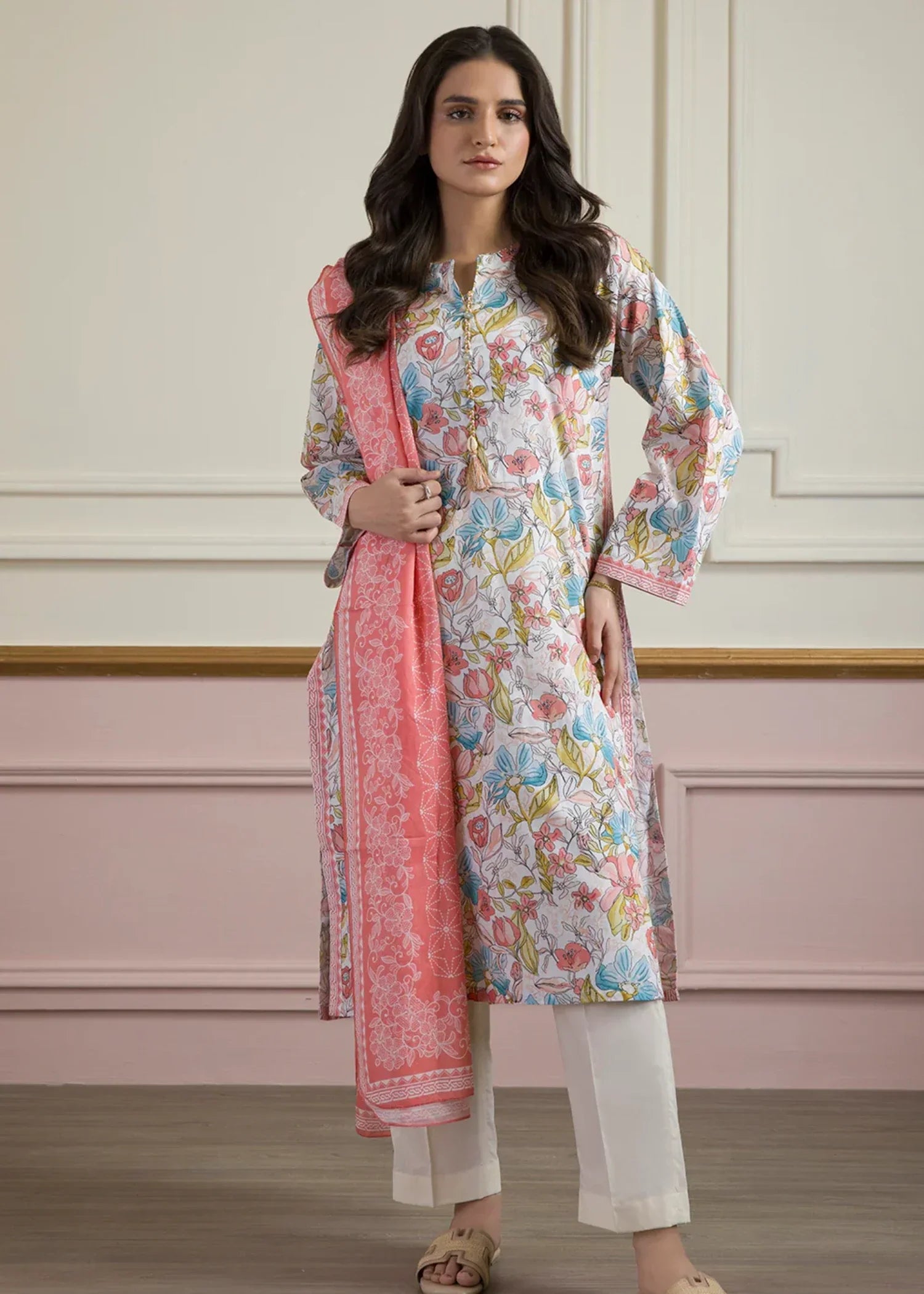 Zellbury WPS2522286 White Women 2pcs