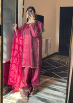 Shehroz Fashion Royal Wine Glow Women 3pcs