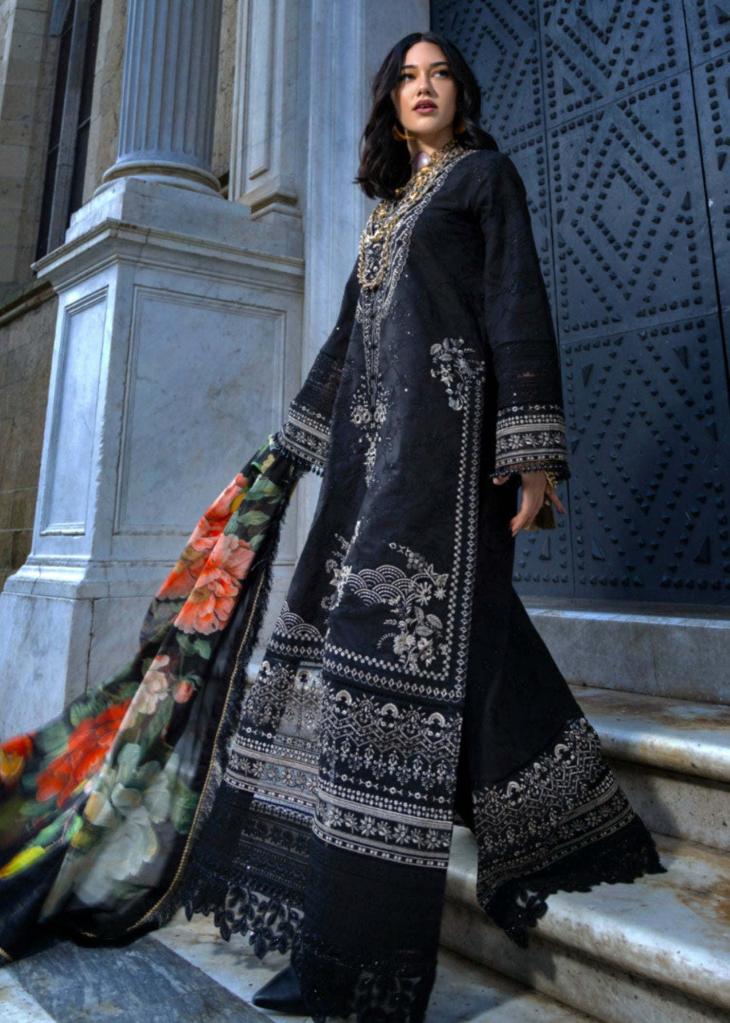 Rayya RG003 With Beige Embroidery Women 3pcs