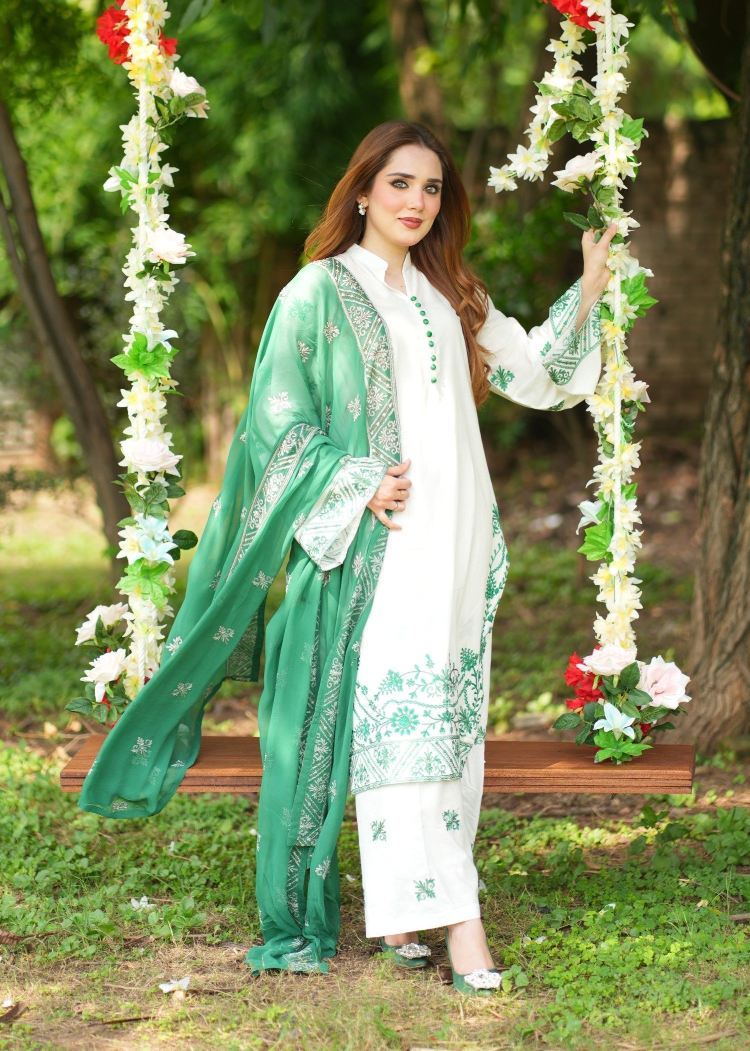 Aster Azaadi Ethnic Lawn Dress Women 3pcs