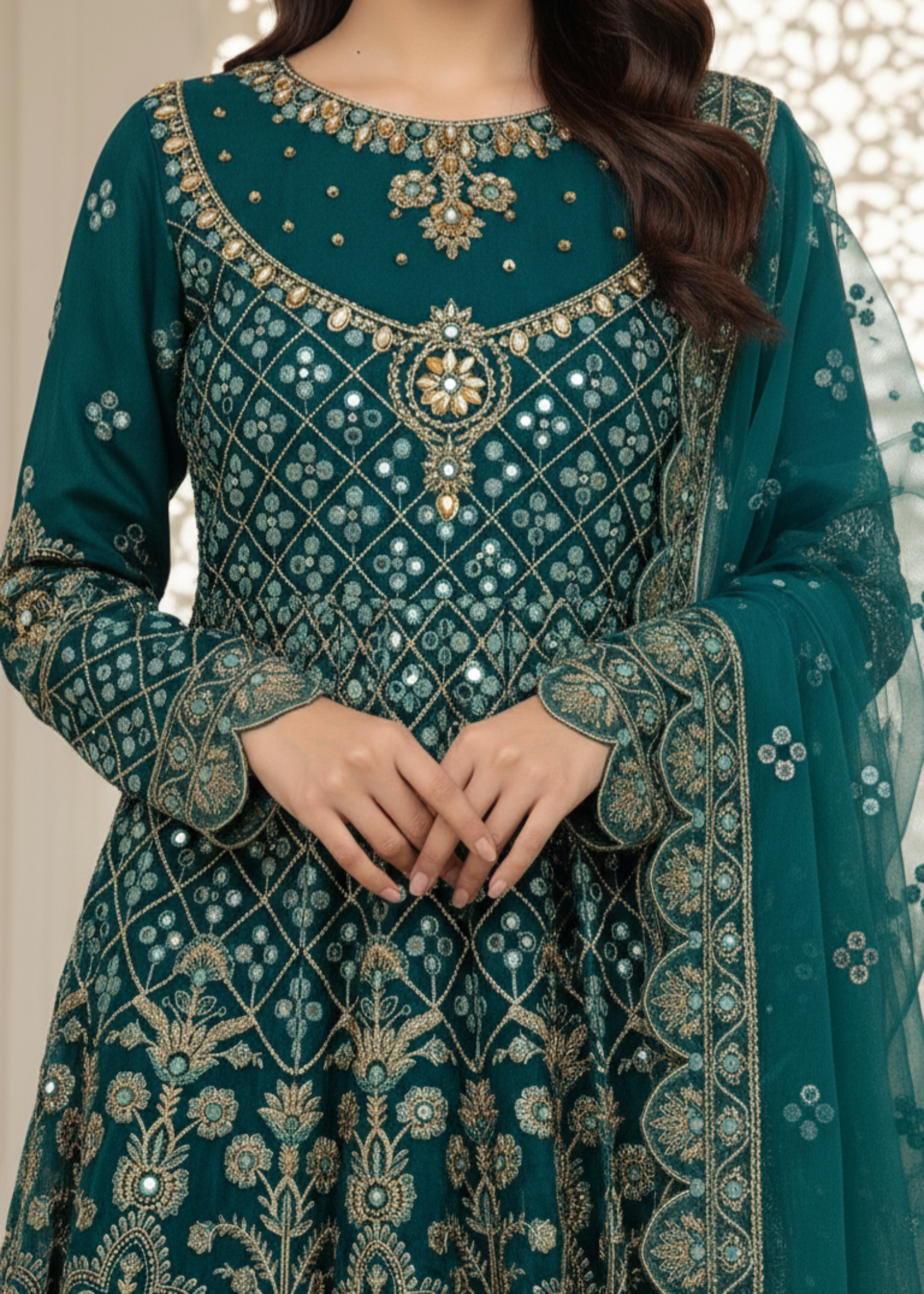 Diara Couture SEHRISH DA 01 SEA GREEN Women 3pcs