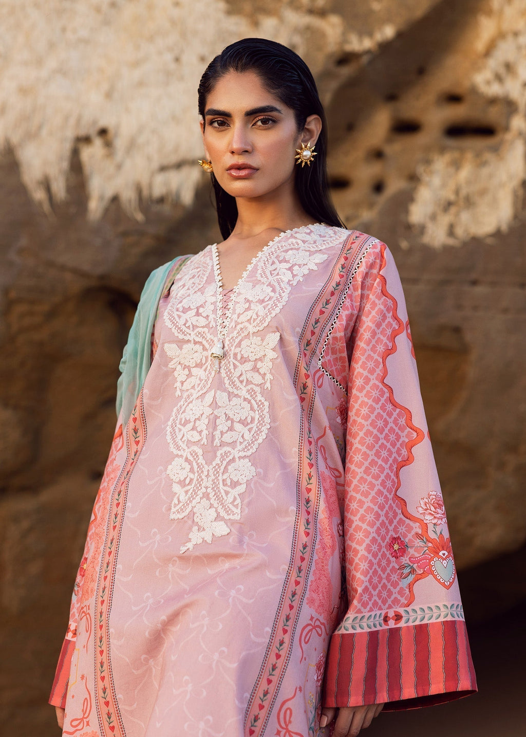 Sadaf Fawad Khan Bows & Ribbons Women 3pcs