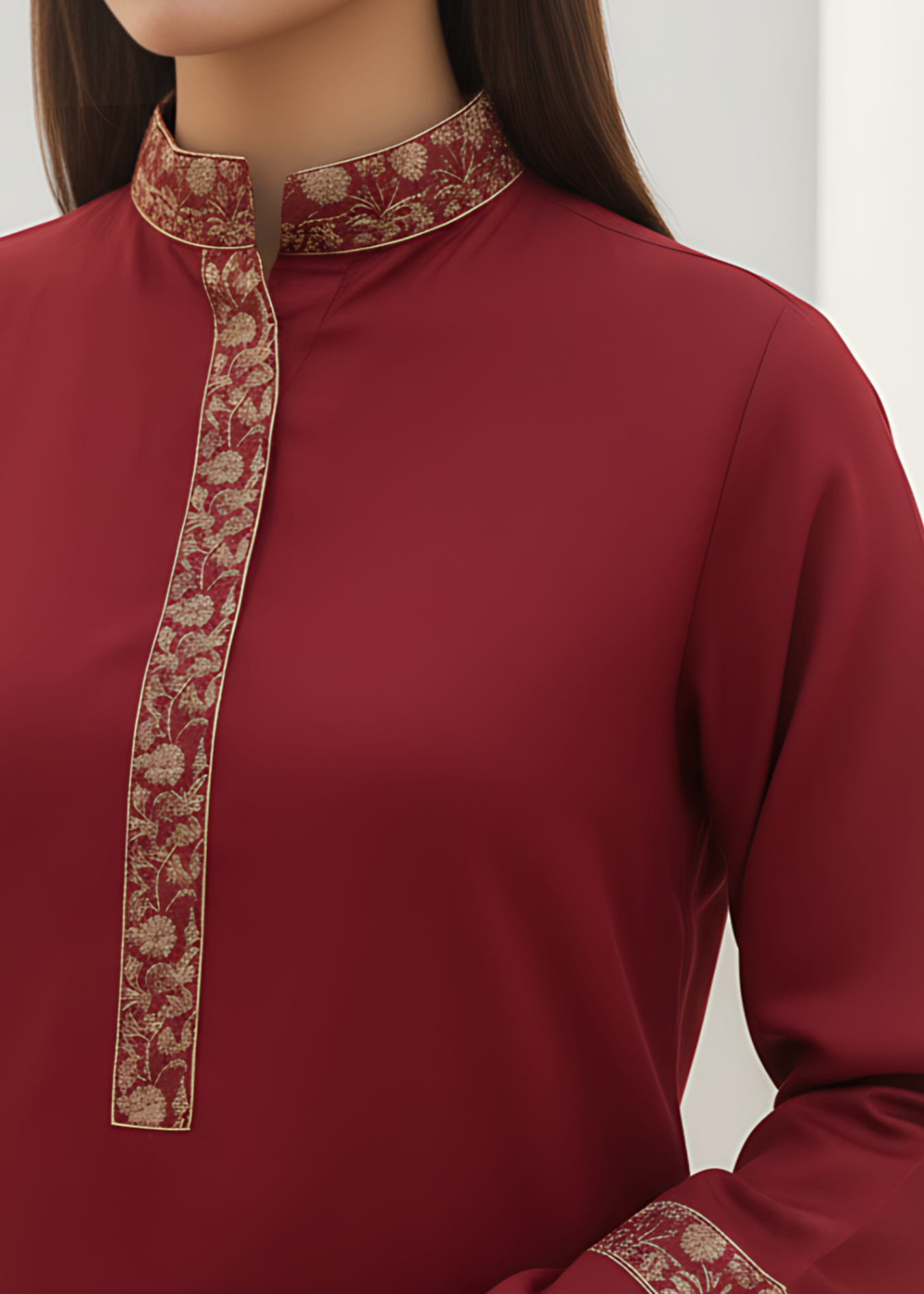 Sahibas By Mirza Darum Maroon Women 3pcs