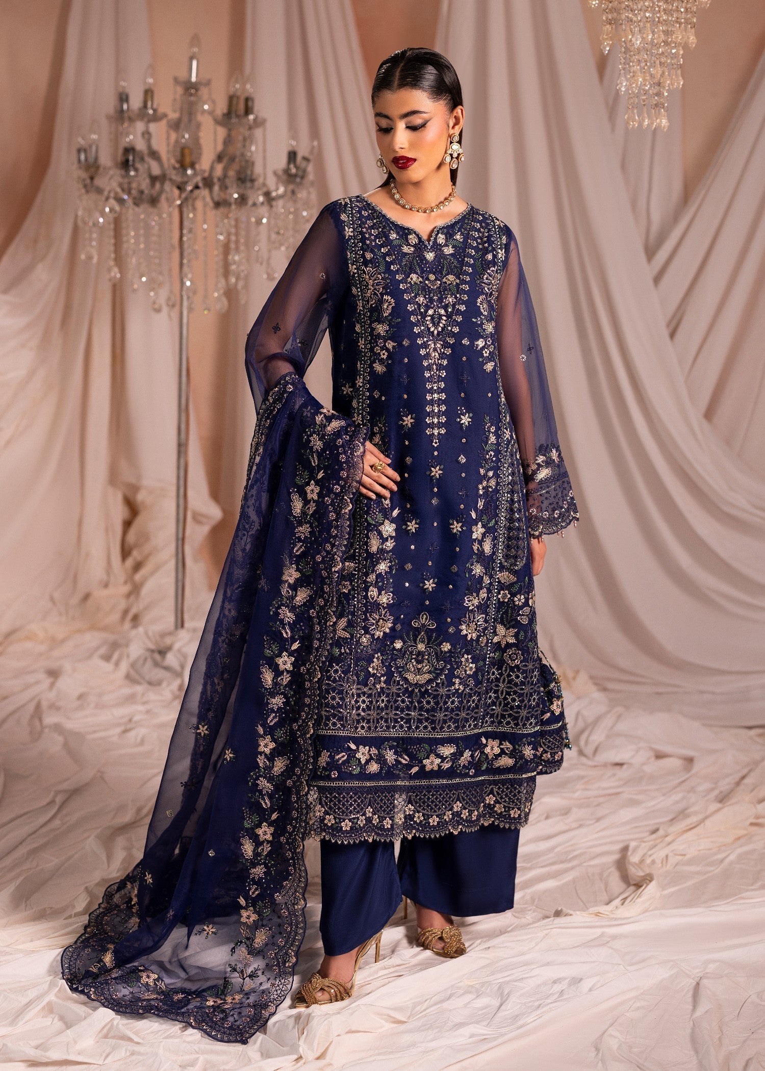 Diara Couture ISORIA DF 43 NAVY BLUE Women 3pcs