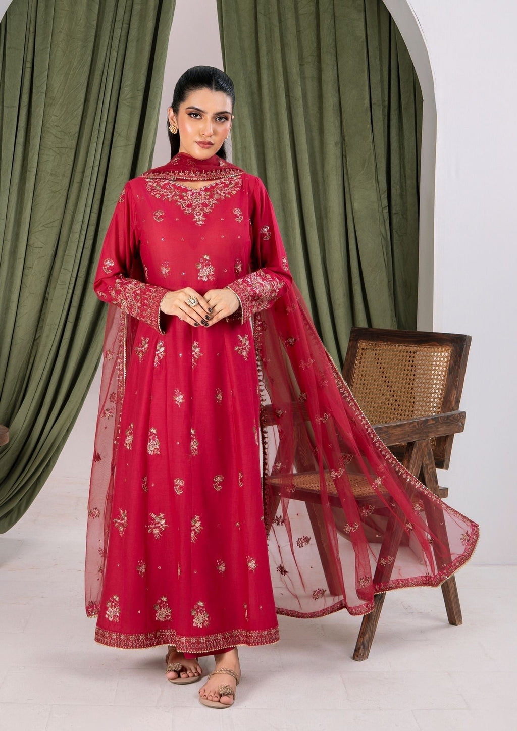 Alfatah Pret Embroidered Lawn ZAUQ S25 0005 Women 3pcs