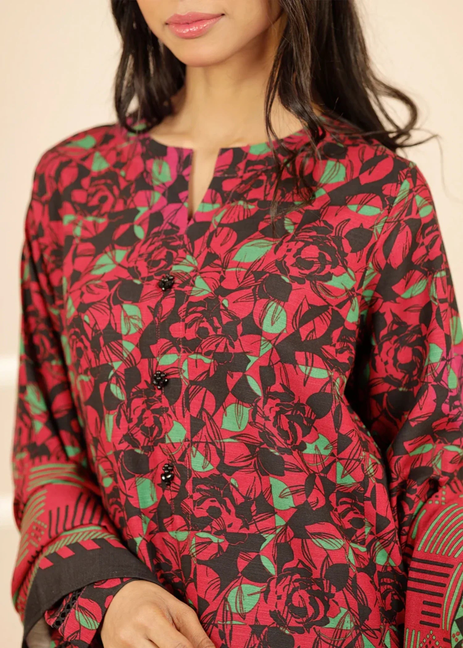 Saya Printed Khaddar Stitched WP3P 647 Women 3pcs