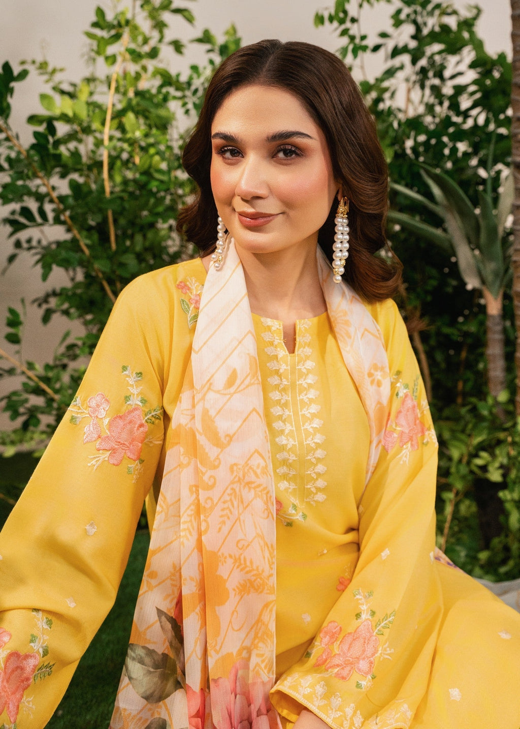 Tehzeeb Libas YELLOW SUNFLOWER Women 3pcs