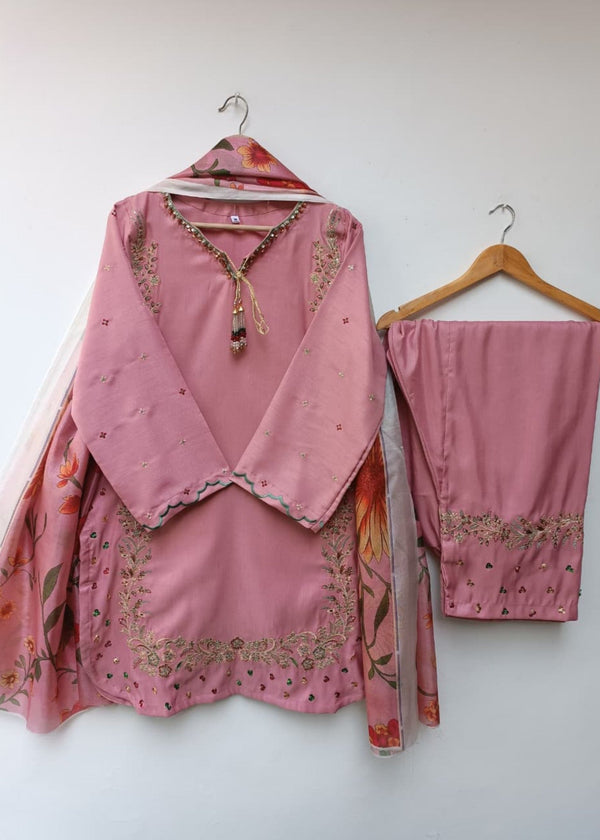 Lubana Store RAQIA BLUSH PINK Women 3pcs