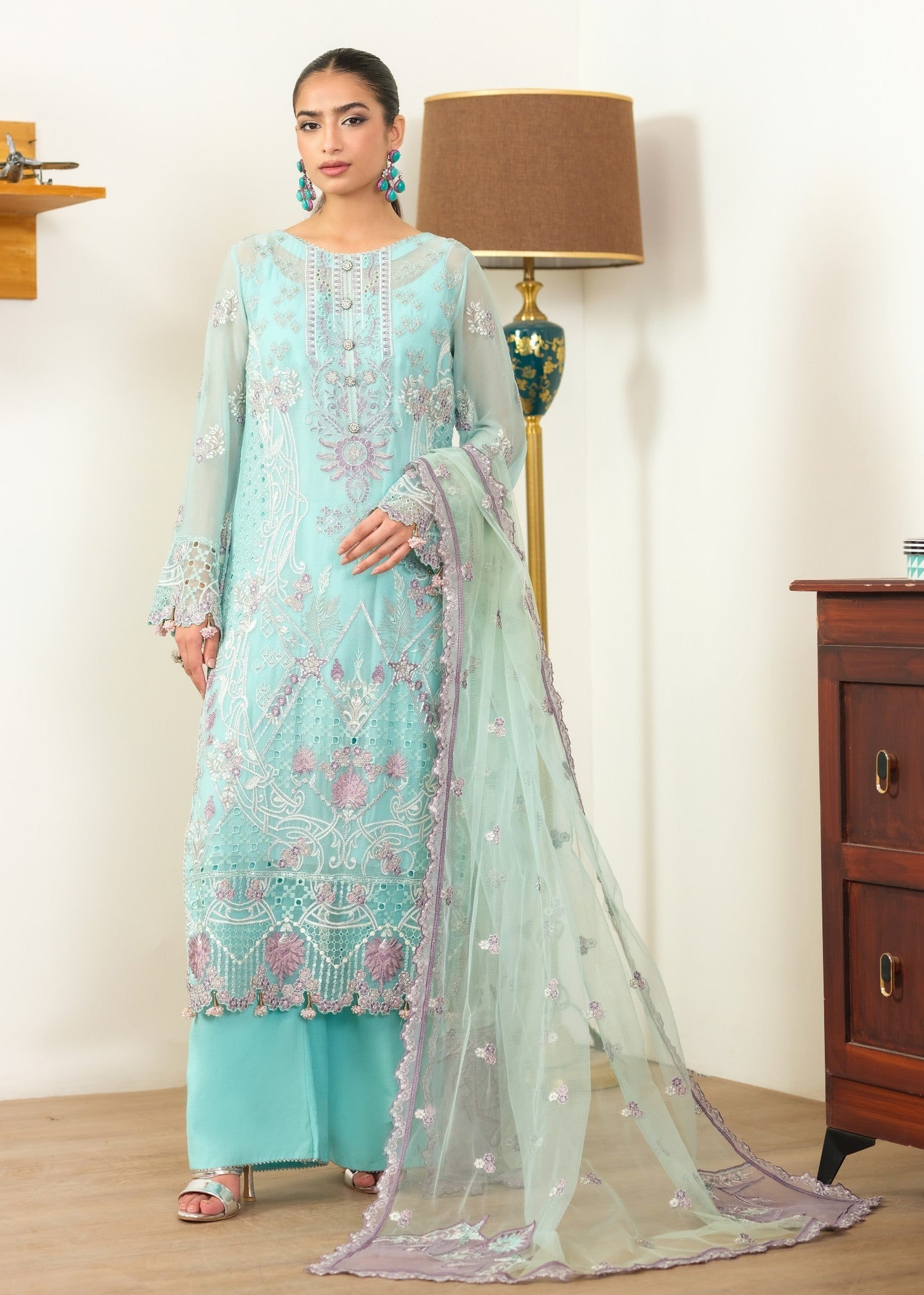 Waresha Frosted Azure WFE 08 Women 3pcs