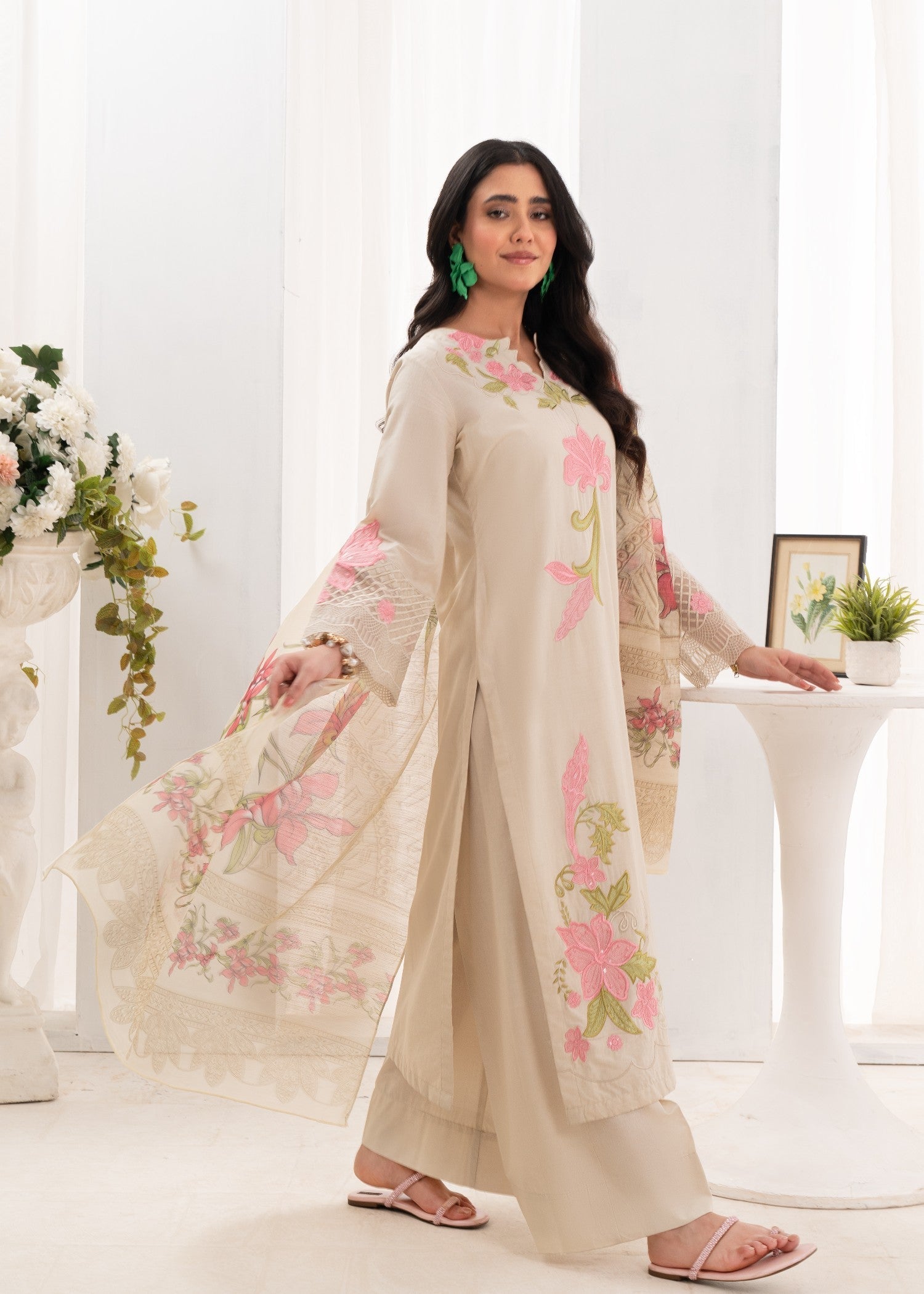 Sahibas By Mirza Belleza Ivory Women 3pcs