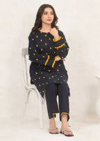 Ochre Cotton Embroidered Suit SOLE 02 Women 2pcs