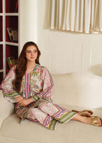 Midway Arts "Ballet – Pastel Charm Shamoze Suit | Elegant Printed Co ord Set" Women 2pcs