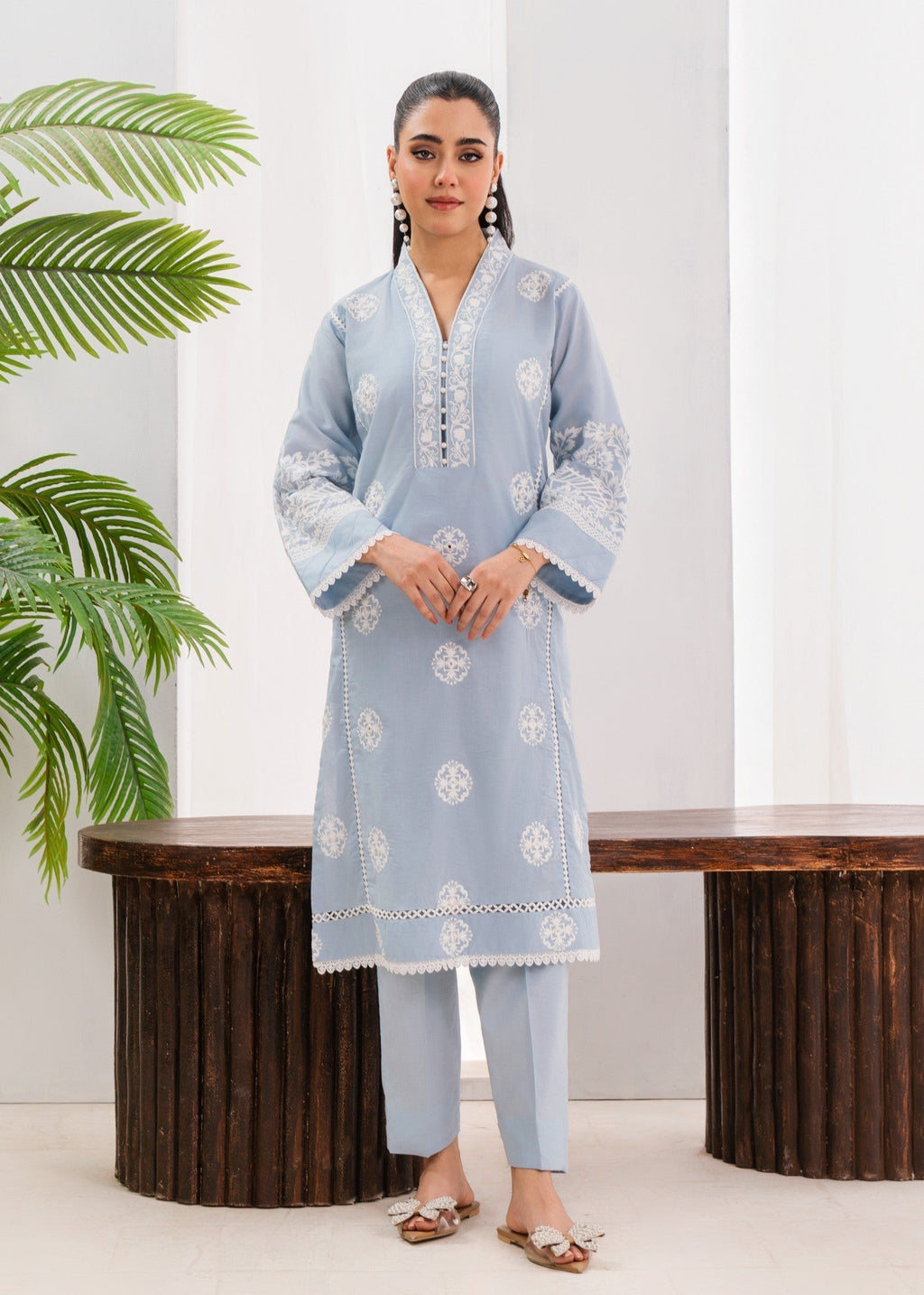 Sahibas By Mirza Liyana Sky Blue Women 2pcs