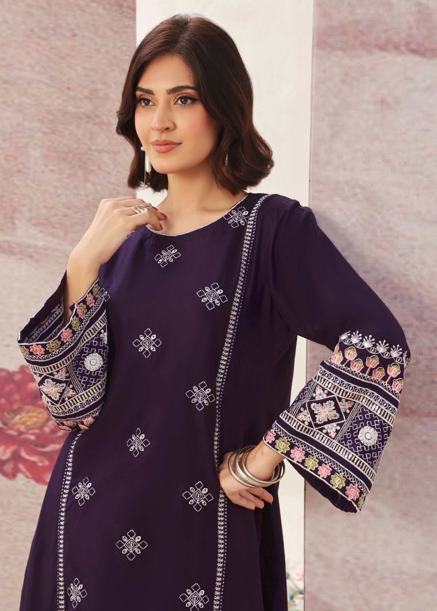 Ayra Pret Jugni Dark Purple Women 2pcs