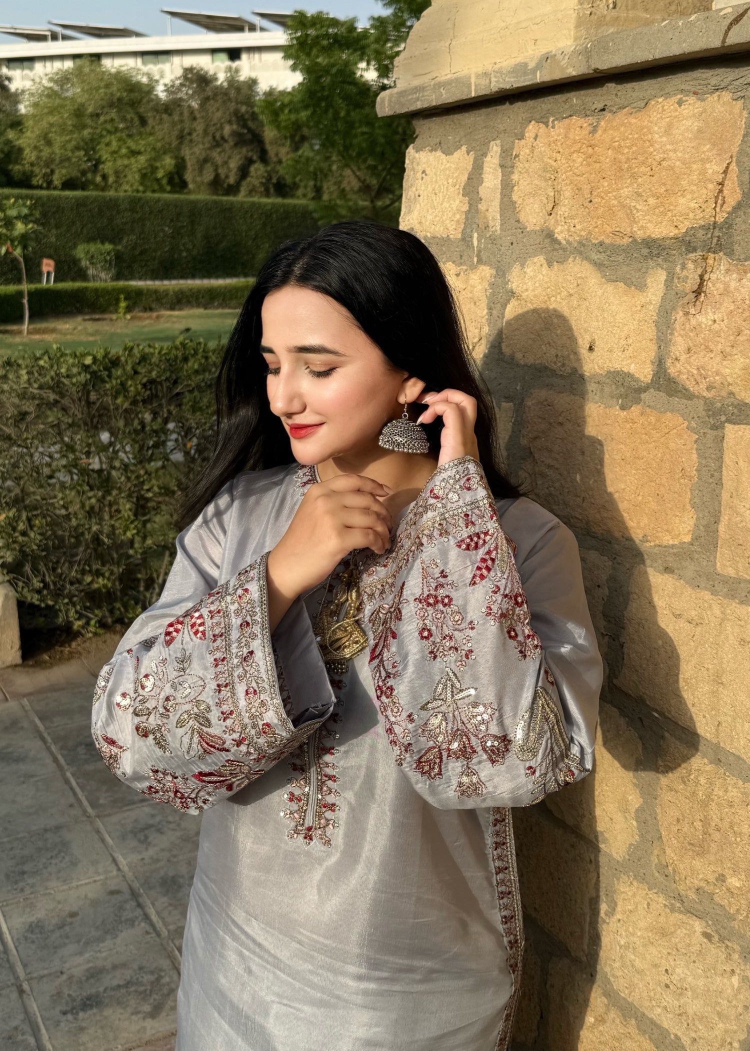 Suits By Sadia FARSHI SILVER Women 3pcs